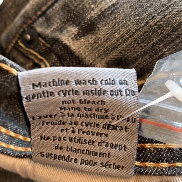 LE Chateau Armor Jeans Grey Regular Rise Straight leg Jeans Size 33 - Picture 10 of 13